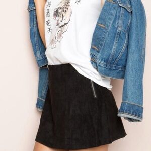 Brandy Melville Black Mini Skirt